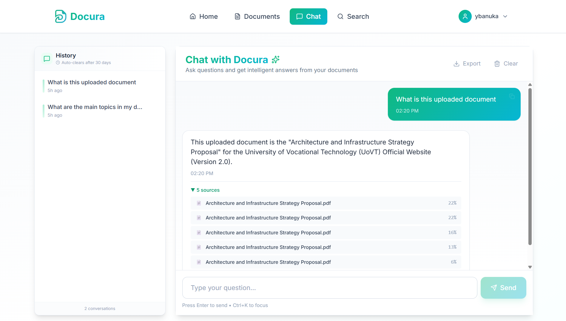 Project feature 1